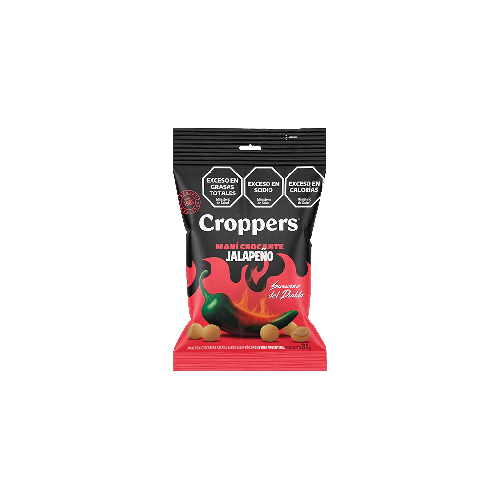 [100518] Maní Crocante Sabor Jalapeño Croppers x85g (x40)