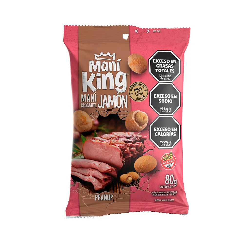 [101048] Maní King Crocante Jamón x80g (x15)