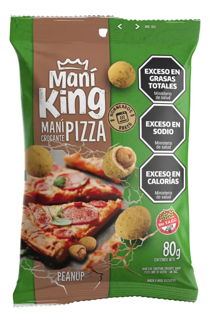 [101049] Maní King Crocante Pizza x80g (x15)