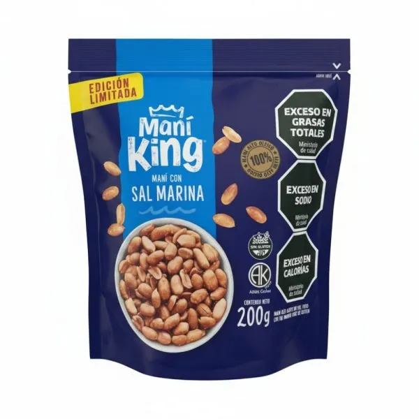 [101036] Maní King Frito Sal Marina x200g (x12)