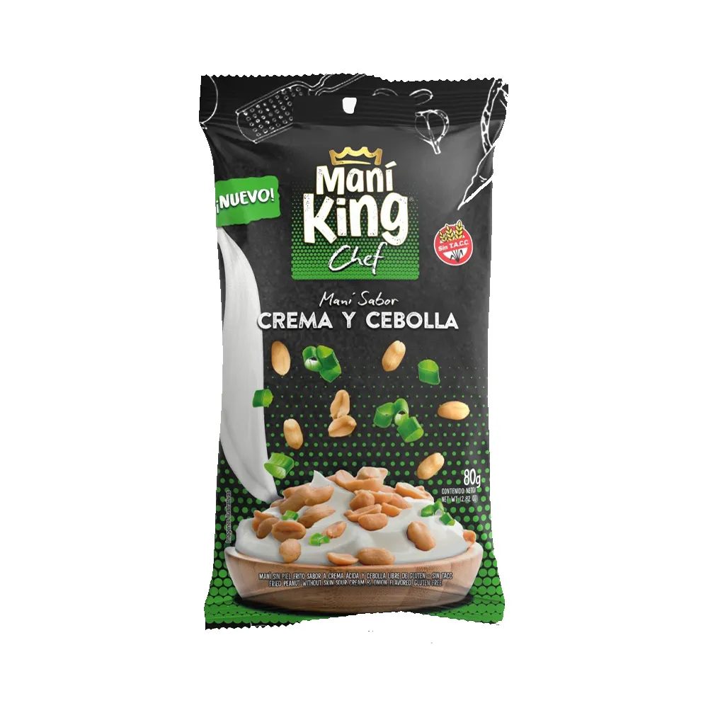 [101045] Maní King Saborizado Crema y Cebolla x80g (x15)