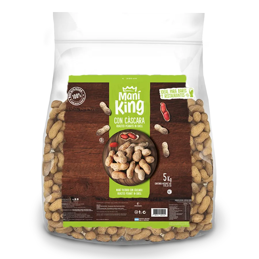 [101101] Maní King Tostado con Cáscara x5kg (x1)