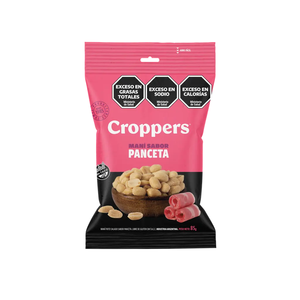 [100376] Maní Sabor Panceta Croppers x85g (x40)