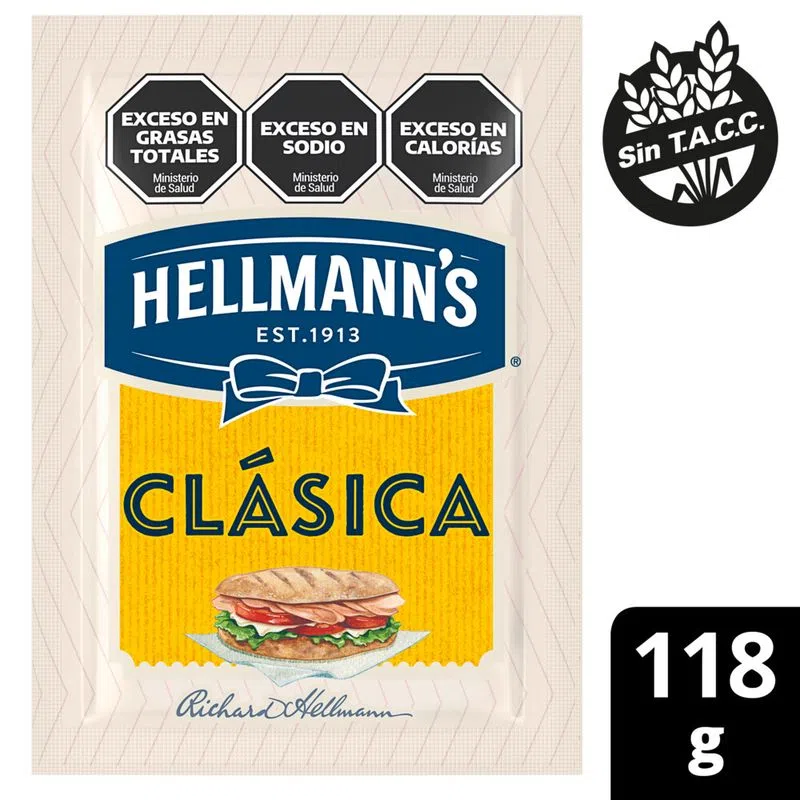 [100229] Mayonesa Hellmanns Clásica x118g (x20)
