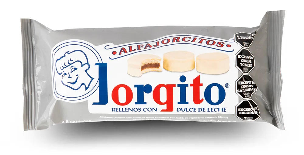 [100168] Mini Alfajores Jorgito Chocolate Blanco x6u (x18)