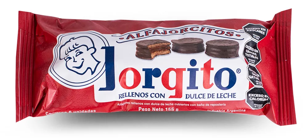 [100165] Mini Alfajores Jorgito Chocolate Negro x6u (x18)