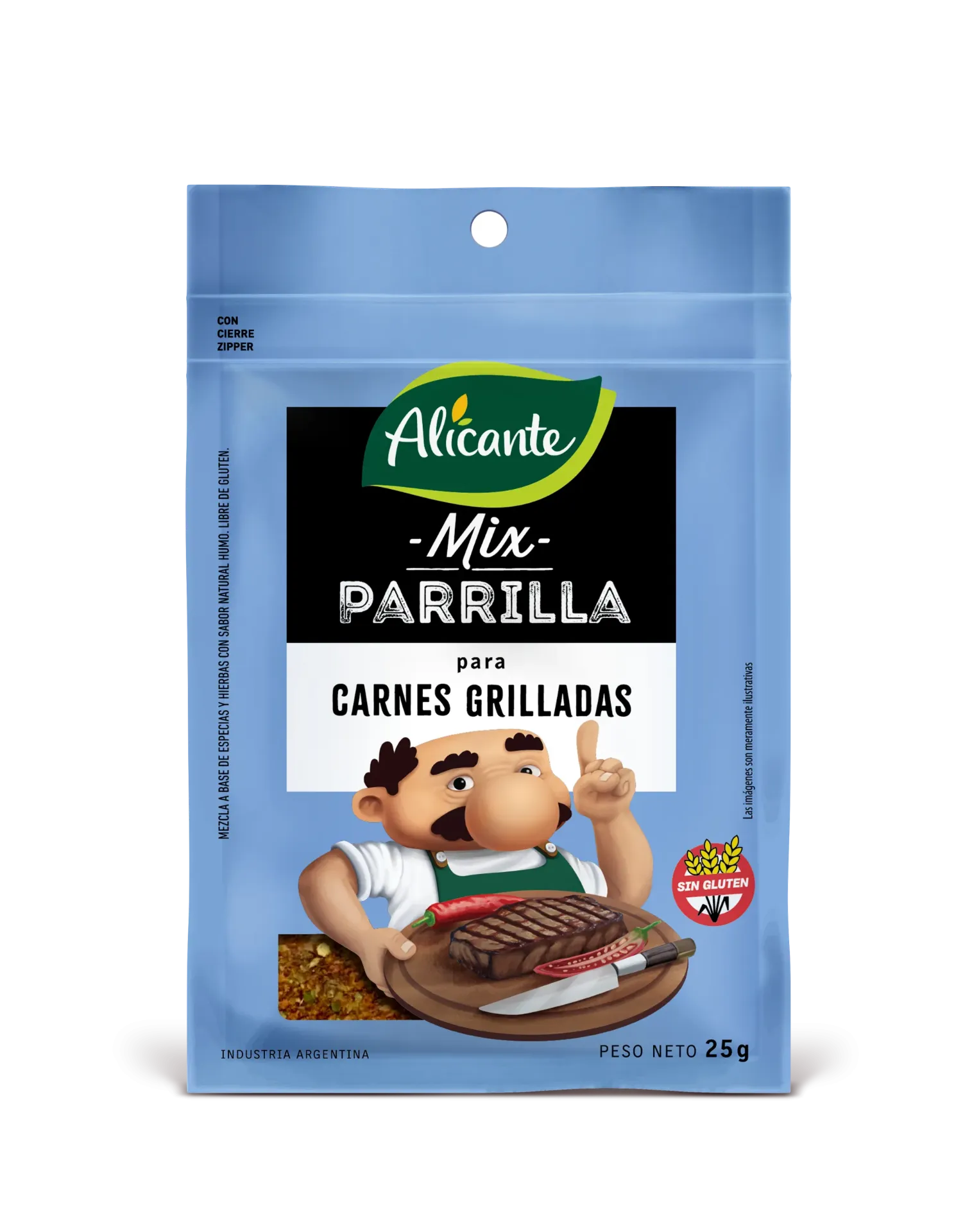[100498] Mix Parrilla Alicante Carnes Grilladas x25g (x12)