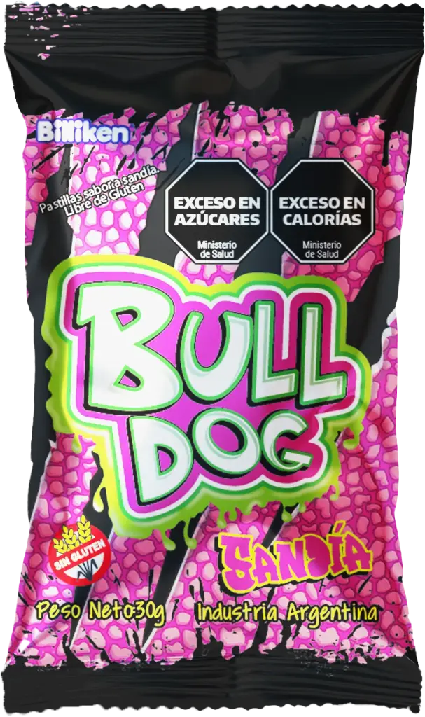 [28869] Pastilla Bulldog Sandia Ácida x30g (12x12)