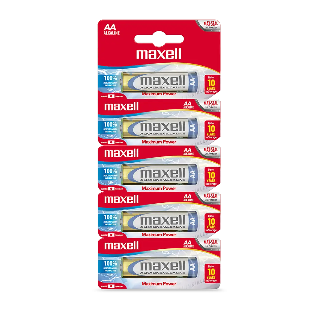 [100003] Pila Alkalina Maxell AA x5 (x100)