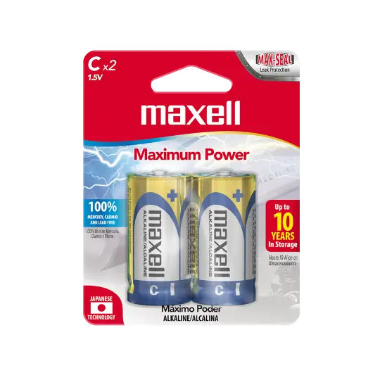 [100005] Pila Alkalina Maxell C x2 (x6)