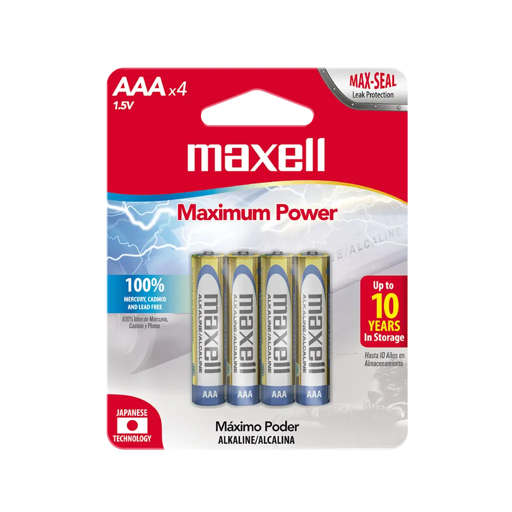 [47405] Pilas Maxell AAA x4 (x12)