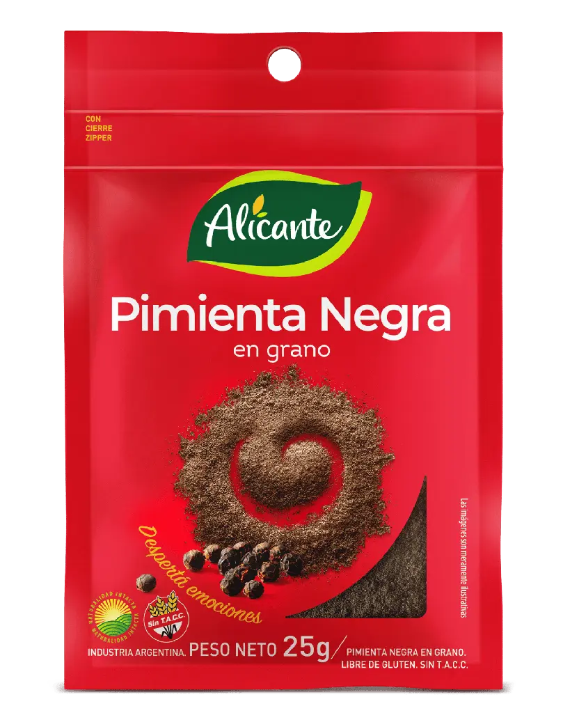 [100477] Pimienta Negra en Grano Alicante sin Tacc x25g (x12)