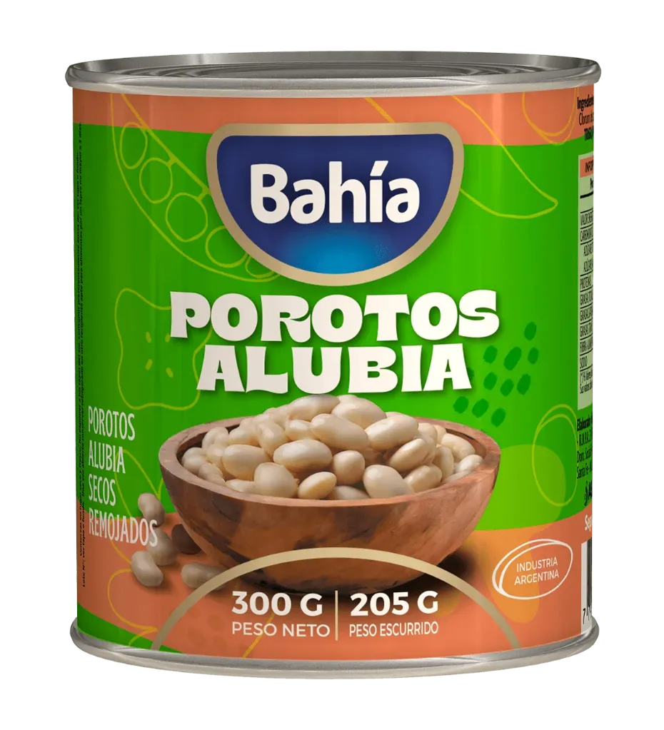 [100796] Porotos Alubia Secos Remojados Bahía x300g (x24)