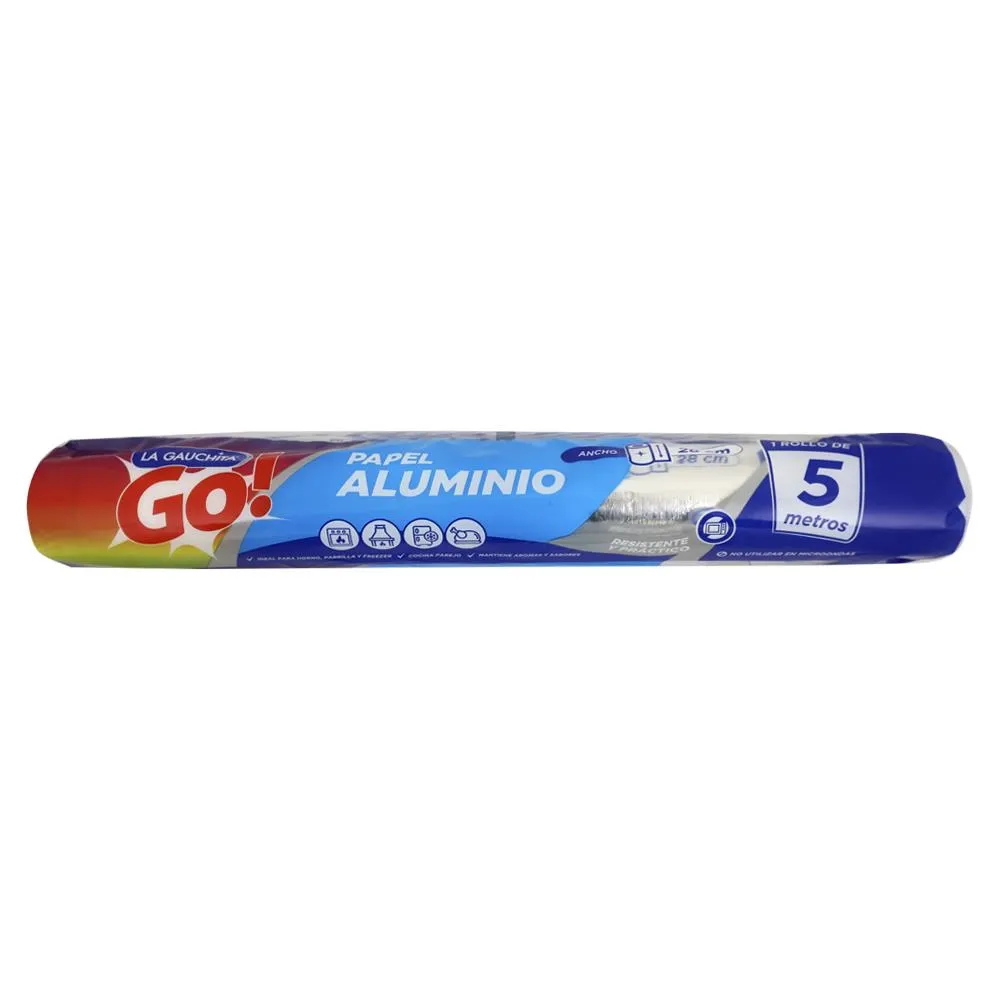 [100919] Rollo Aluminio La Gauchita 28 cm x 5 mts (x36)