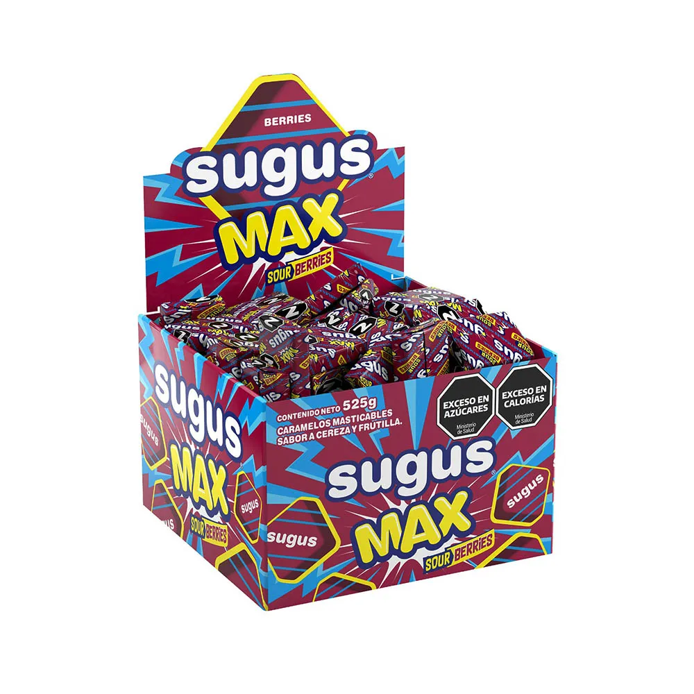 [8003] Sugus Max Sour Berries x70u (x12)