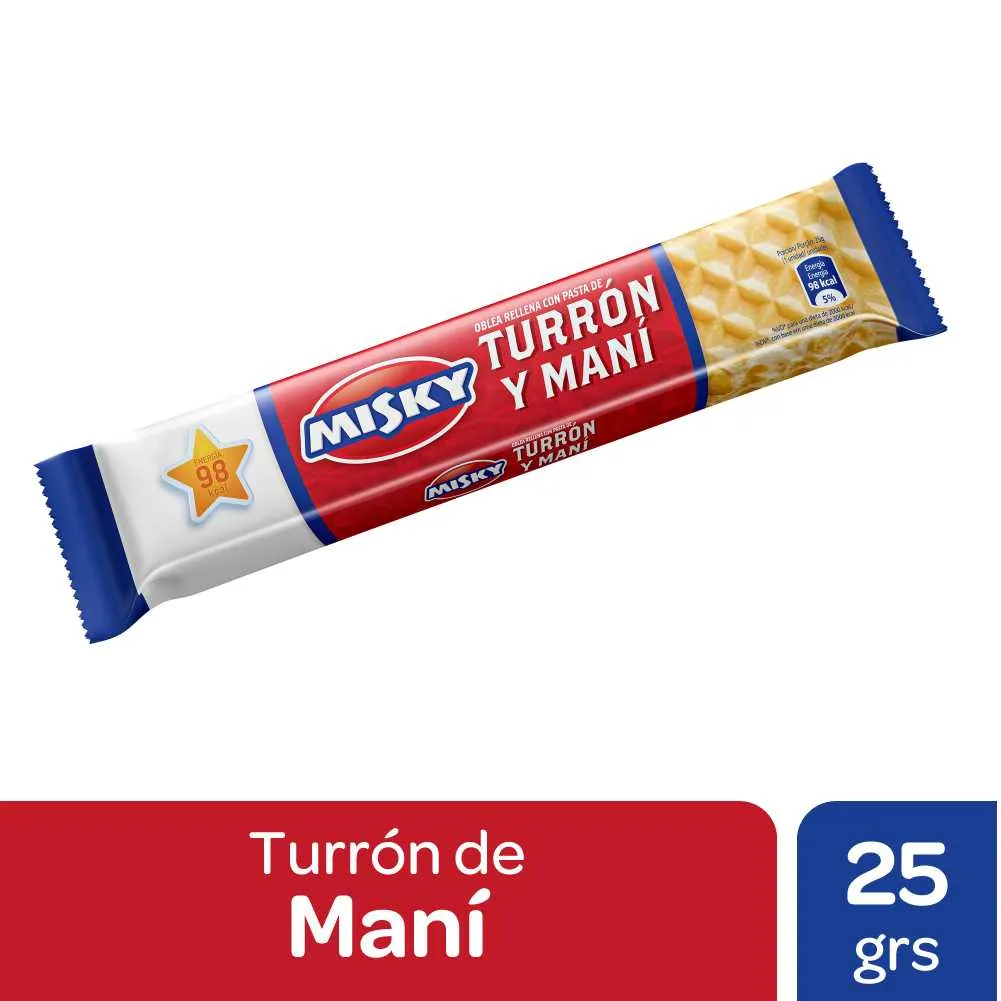 [26610] Turrón de Maní Misky x25g (4x50)
