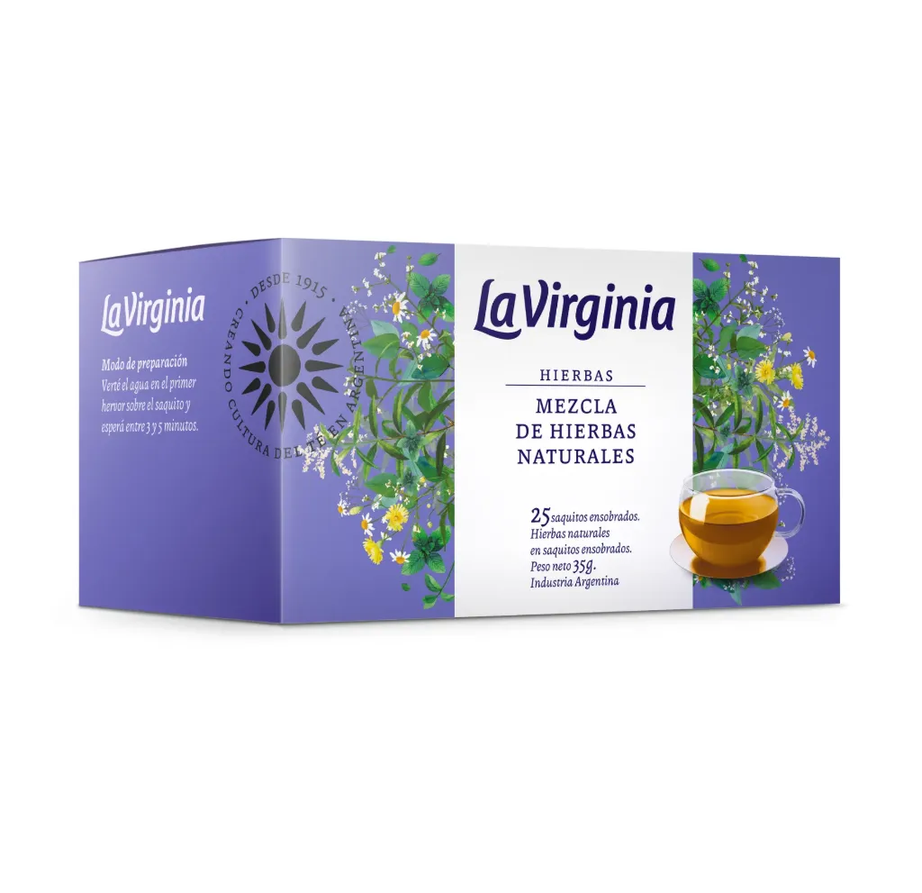[100633] Té Hierba Mezcla de Hierbas Naturales La Virginia x25u (x6)
